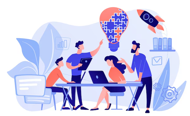 Enterprise team at work